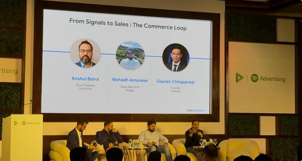 On Google's Think Platforms stage.