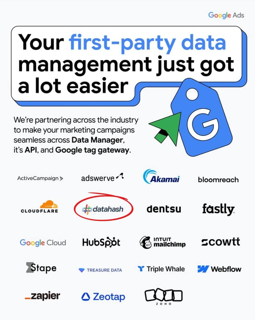 In Google's Data Strength ecosystem.