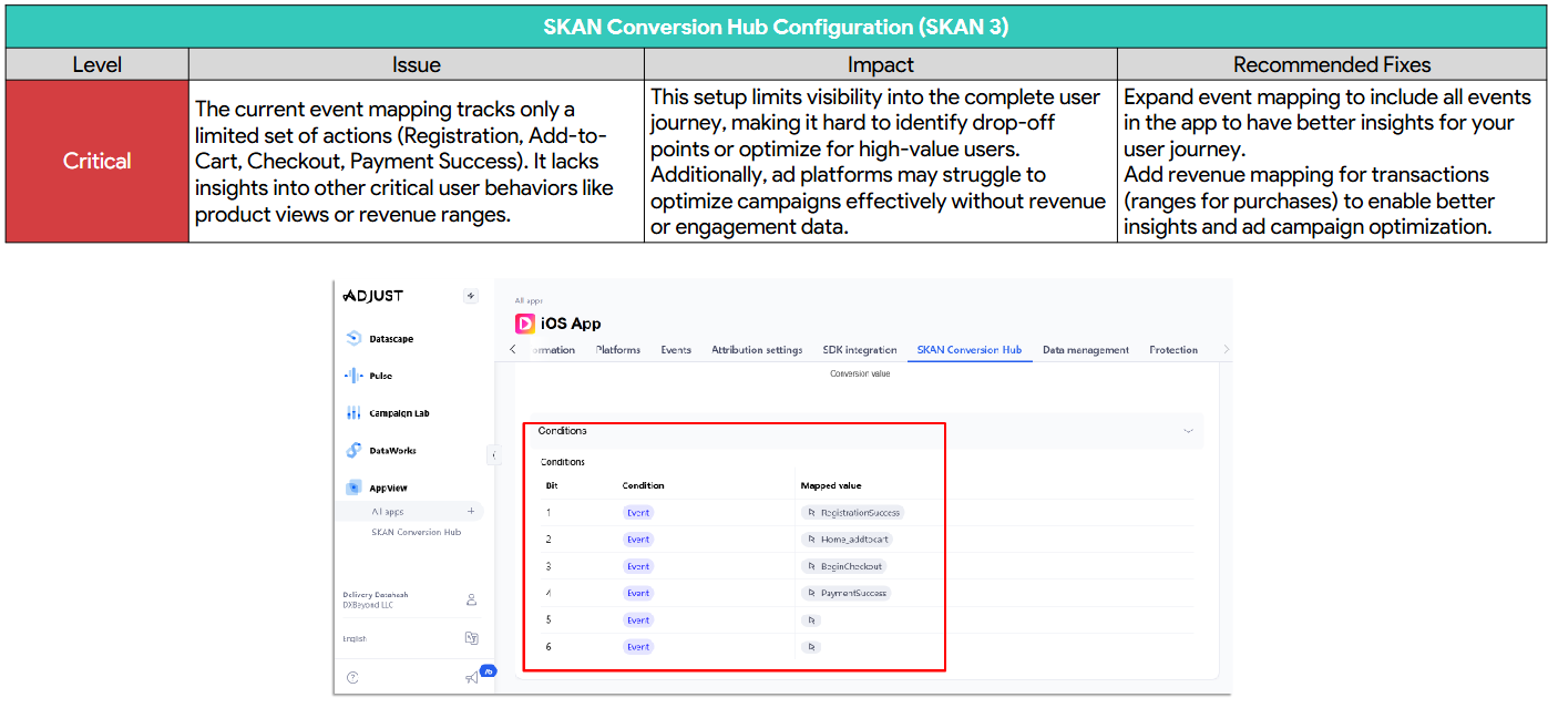 iOS and SKAN audit findings